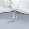 Rotating Windmill Necklace Temperament Simple Cold Wind Flash Diamond Snowflake Clavicle Chain Necklace