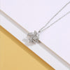 Rotating Windmill Necklace Temperament Simple Cold Wind Flash Diamond Snowflake Clavicle Chain Necklace