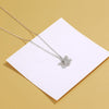 Rotating Windmill Necklace Temperament Simple Cold Wind Flash Diamond Snowflake Clavicle Chain Necklace