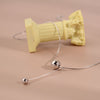 Round Bead Necklaces Women's Neck Chain 925 Stamp Silver Color Necklace  Jewelry Accessories  GaaBou