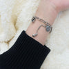 Round Brand Bracelets For Women 925 Stamp Hippie Steampunk Charms Chains Bangles Wedding  Jewelry Gift Christmas