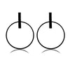 Round Circle Dangle Earrings for Women Wedding Engagement Statement Jewelry Earings Female 2020 Black Gold Silver Color Bijoux