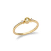 Round Cubic Zirconia Rings For Women Crystal Gold Color Birthstone Ring Wedding Couple Jewelry Birthday Gift anillos