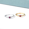 Round Cubic Zirconia Rings For Women Crystal Gold Color Birthstone Ring Wedding Couple Jewelry Birthday Gift anillos