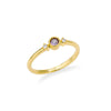 Round Cubic Zirconia Rings For Women Crystal Gold Color Birthstone Ring Wedding Couple Jewelry Birthday Gift anillos