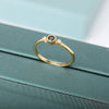 Round Cubic Zirconia Rings For Women Crystal Gold Color Birthstone Ring Wedding Couple Jewelry Birthday Gift anillos
