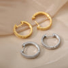 Round Hoop Earrings For Women Stainless Steel Earrings 2023 Trend Aesthetic Wedding Band Couple Jewelry Gift brincos feminino