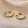 Round Hoop Earrings For Women Stainless Steel Earrings 2023 Trend Aesthetic Wedding Band Couple Jewelry Gift brincos feminino