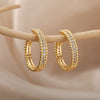 Round Hoop Earrings For Women Stainless Steel Earrings 2023 Trend Aesthetic Wedding Band Couple Jewelry Gift brincos feminino