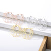 Round Irregular Flower Hoop Earrings Boucle D'oreille Femme 2023 Earrings Jewelry Stainless Steel Boho Accessories Mujer
