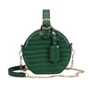Round Messenger Chain Bags for Women 2022 Ladies Stylish PU Leather Should Women Leather Shoulder Chain Bags Female Shopping Bag