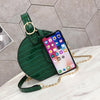 Round Messenger Chain Bags for Women 2022 Ladies Stylish PU Leather Should Women Leather Shoulder Chain Bags Female Shopping Bag