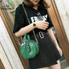 Round Messenger Chain Bags for Women 2022 Ladies Stylish PU Leather Should Women Leather Shoulder Chain Bags Female Shopping Bag
