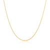 Round Snake Chain Necklace Stainless Steel Filled Gold Color 1mm Thin Choker Necklace