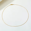Round Snake Chain Necklace Stainless Steel Filled Gold Color 1mm Thin Choker Necklace