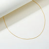 Round Snake Chain Necklace Stainless Steel Filled Gold Color 1mm Thin Choker Necklace