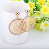 Round Tree of Life Diamond Design Earrings Silverly Color Pendant Earring For Women  Charm Jewelry Wedding Party Gift 2022