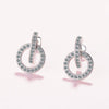 Round Zircon Earrings For Women 925 Stamp Silver Color Designer Earrings Wedding Party  Fine Jewelry 2022 GaaBou