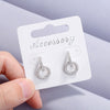 Round Zircon Earrings For Women 925 Stamp Silver Color Designer Earrings Wedding Party  Fine Jewelry 2022 GaaBou