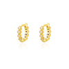 Round Zircon Hoop Earrings for Women Stainless Steel Gold Color Piercing Earrings 2023 Trend Wedding Aesthetic Jewerly aretes