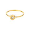 Round Zircon Rings For Women Cubic Zirconia Stainless Steel Gold Color Ring 2023 Trend Couple Wedding Band Jewelry anillos mujer