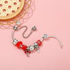 Rred Lucky Bag Piggy Bank Beads Pendant Charm Bracelet For Women With Snake Chain Brand Bracelet Jewelry