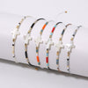 Rttooas Cross Miyuki Seed Beads Bracelet Women  Mini Beaded Bracelets & Bangles Boho Adjustable Mix Colors Beads Bracelet