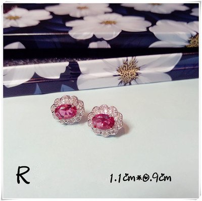 Ruby Gems Drop Earrings For Women S925 Sterling Silver Rose Red Color Luxury Temperament Fine Jewelry Bridal Wedding Aretes