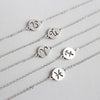 12 Constellation Signs Women's Bracelets Genuine 925 Sterling Silver Chain Link Bracelets Jewelry Birthd Gifts YBR090