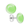 8 Color Minima Round Cat's Eye Stone Opal Earrings 925 Sterling Silver Stud Earrings for Women   YEA232