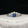 925 Sterling Silver Rings Crown Shape Natural Labradorite Blue Light Moonstone Ring for Women Gift for Girlfriend YRI025