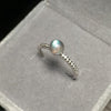 Blue Light Round Natural Labradorite Moonstone Ring Sterling Silver 925 Ring Women Accessories Gemstone Rings YRI022