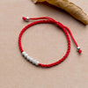 Children's Lucky Beads Red Rope 100% 925 Silver Bracelet for Women Wristband Bangle Amulet Jewelry Bracelet Ladies YBR064