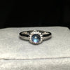 Classic Natural Moonstone Real Silver 925 Band Rings Women Elegant CZ Female Jewelry 100% 925 Sterling Silver Ring YRI031