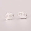 Cute Sheep Shape Real 925 Sterling Silver Stud Earrings for Women Girl Children Small Earrings Fine Jewelry YEA148