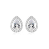 Cute Teardrop Genuine 925 Sterling Silver Earrings 2020 Zircon Stud Earrings for Women Christmas Jewelry Girls YEA018