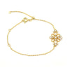 Elegant Ladies' Bracelets On The Arm Natural White Topaz Gold Color Bracelets & Bangles 925 Silver Bracelet Ladies YBR037