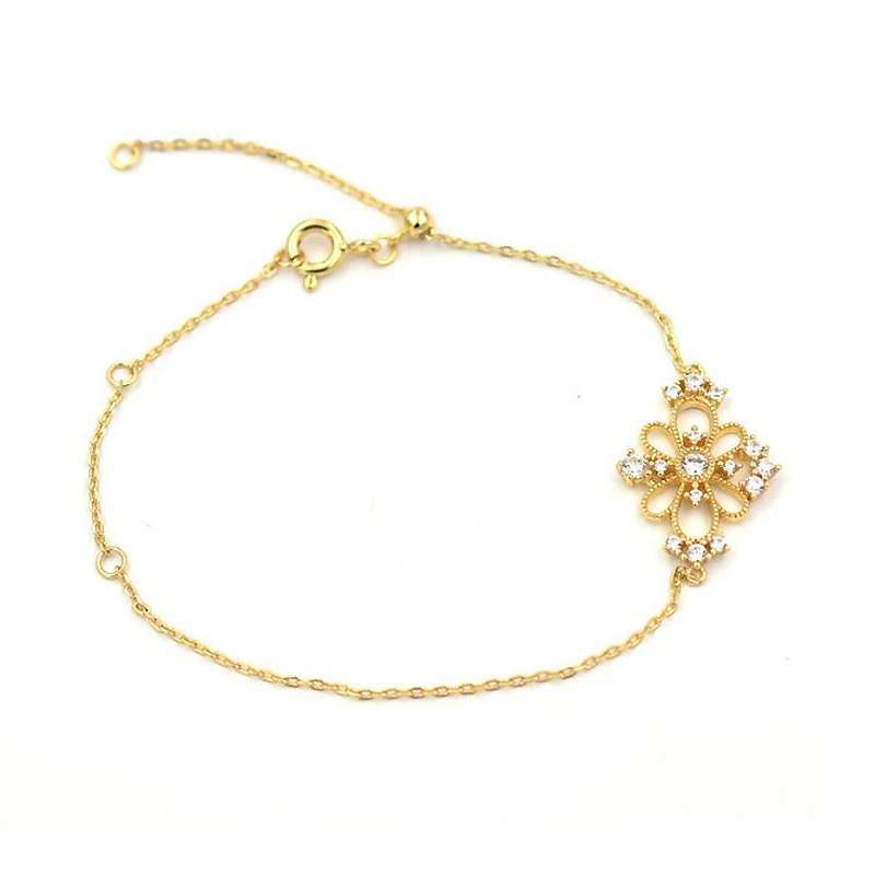 Elegant Ladies' Bracelets On The Arm Natural White Topaz Gold Color Bracelets & Bangles 925 Silver Bracelet Ladies YBR037