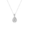 Fashion Teardrop Natural Stones Opal Pendant Necklace Women Choker Chain 925 Sterling Silver Necklaces Jewelry YNC011
