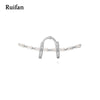 Geometric Genuine 925 Sterling Silver Clip Earrings for Women Men Accessories Cubic Zircon Christmas Jewelry Gifts YEA002