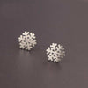Hot Sale Cute Exquisite 925 Sterling Silver Stud Earrings for Women Snowflake Shape Small Earrings Bijoux Brincos YEA139