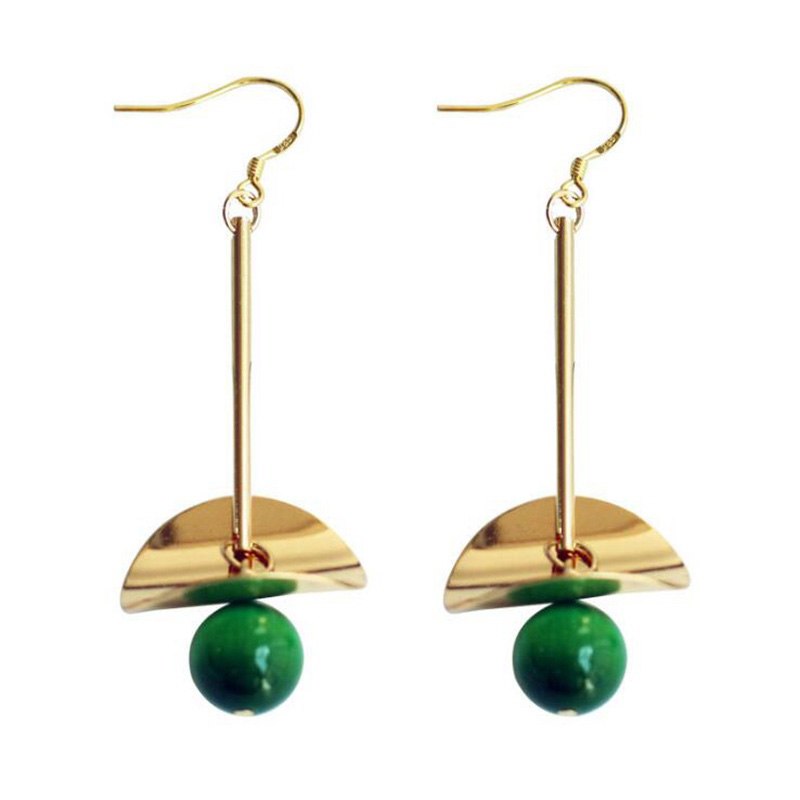 No Ear Hole Elegant Green Cat's Eye Ear hook Women's 925 Sterling Silver Drop Hanging Earrings Fine Jewelry Gift YEA205