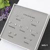 One Week 7 pairs/set Small Stud Earrings Set with Box 2020 Women's Earring 925 Sterling Silver Earrings with Stone YJS005
