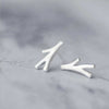 Promotion Wholesale Branch/Plant 925 Sterling Silver Stud Earrings for Women Ladies Small Earrings Fine Jewelry YEA124
