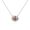 Red Crystal Pendant Necklace 925 Sterling Silver Chain Necklaces & Pendants for Women Ladies Jewelry Accessories YNC027
