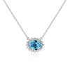 Red Crystal Pendant Necklace 925 Sterling Silver Chain Necklaces & Pendants for Women Ladies Jewelry Accessories YNC027