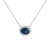 Red Crystal Pendant Necklace 925 Sterling Silver Chain Necklaces & Pendants for Women Ladies Jewelry Accessories YNC027