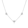 Top Quality 925 Sterling Silver Necklaces Star CZ Choker Necklaces Jewelry Collar Necklace Pendants for Women YNC038