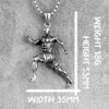 Runner Fitness Bodybuilding Men Necklaces Pendants Chain for Boyfriend Male Stainless Steel Jewelry Creativity Gift
