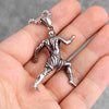 Runner Fitness Bodybuilding Men Necklaces Pendants Chain for Boyfriend Male Stainless Steel Jewelry Creativity Gift